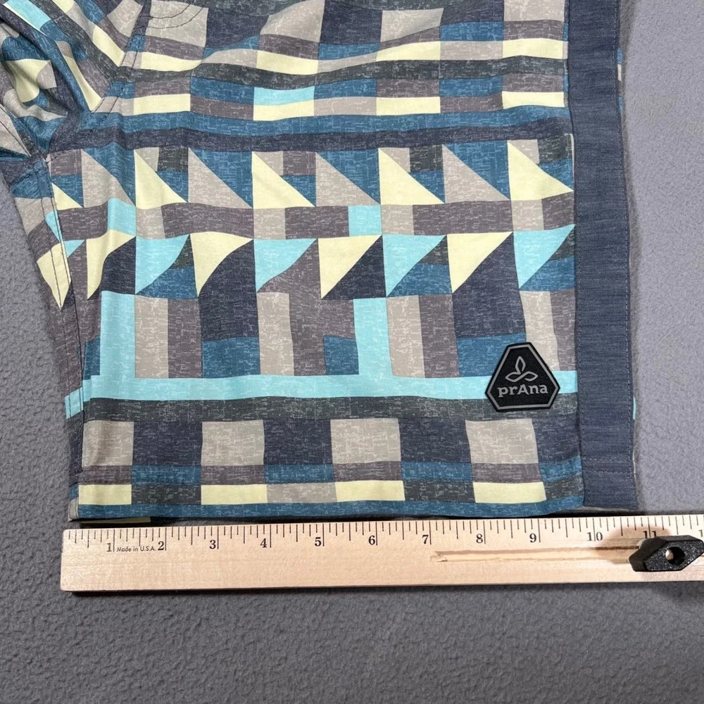 Prana Board Shorts Mens Size 32 Sander Aztec Geometric UPF 50 Swim Trunks Hybrid